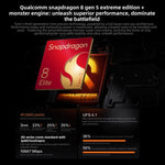 vivo iQOO 15 Ultra, 16GB+256GB, Leitor de Impressões Digitais 3D Ultrassónico, 6,85 polegadas Android 16 OriginOS 6 Snapdragon 8 Elite Gen 5 Octa Core, OTG, NFC, Rede: 5G, Suporta Google Play, 16GB+256GB