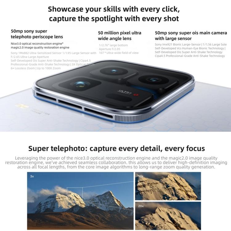 vivo iQOO 15 Ultra, 16GB+512GB, Leitor de Impressões Digitais 3D Ultrassónico, 6,85 polegadas Android 16 OriginOS 6 Snapdragon 8 Elite Gen 5 Octa Core, OTG, NFC, Rede: 5G, Suporta Google Play, 16GB+512GB