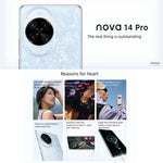 Huawei nova 14 Pro, 12GB+512GB, Identificação por Impressão Digital Lateral, 6,78 polegadas HarmonyOS 5.0, NFC, OTG, Não Suporta Google Play, 12GB+512GB, nova 14 Pro, 12GB+512GB