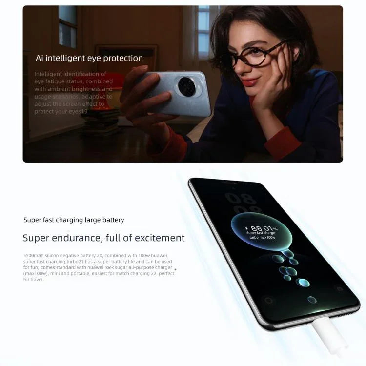 Huawei nova 14 Pro, 12GB+512GB, Identificação por Impressão Digital Lateral, 6,78 polegadas HarmonyOS 5.0, NFC, OTG, Não Suporta Google Play, 12GB+512GB, nova 14 Pro, 12GB+512GB