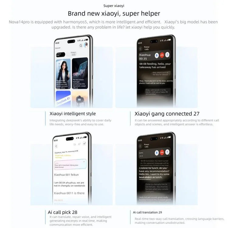 Huawei nova 14 Pro, 12GB+512GB, Identificação por Impressão Digital Lateral, 6,78 polegadas HarmonyOS 5.0, NFC, OTG, Não Suporta Google Play, 12GB+512GB, nova 14 Pro, 12GB+512GB