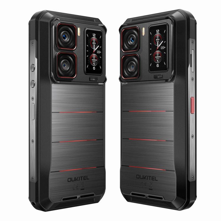 Oukitel WP300 Telemóvel Robusto com Relógio, 12GB+512GB, 6,8 polegadas Android 15 MediaTek Dimensity 7050 Octa Core, NFC, OTG, Rede: 5G