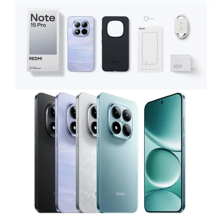 Xiaomi Redmi Note 15 Pro 5G, 8GB+256GB, 6,83 polegadas Xiaomi HyperOS 2 Dimensity 7400-Ultra Octa Core, Rede: 5G, NFC, 8GB+256GB