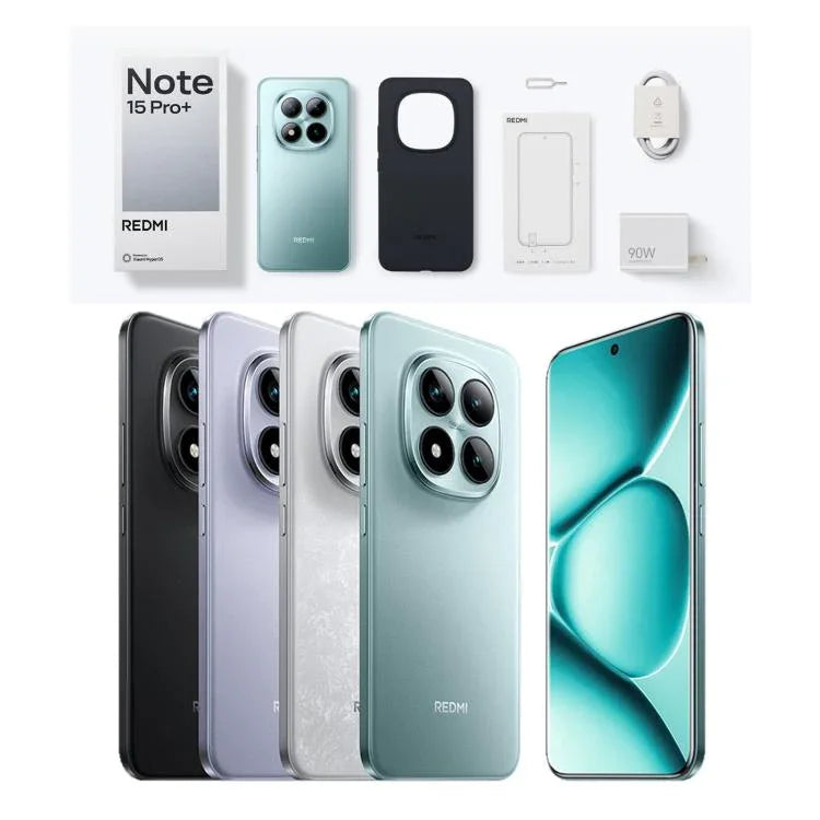 Xiaomi Redmi Note 15 Pro+ 5G, 12GB+512GB, 6,83 polegadas Xiaomi HyperOS 2 Snapdragon 7s Gen 4 Octa Core, Rede: 5G, NFC, 12GB+512GB