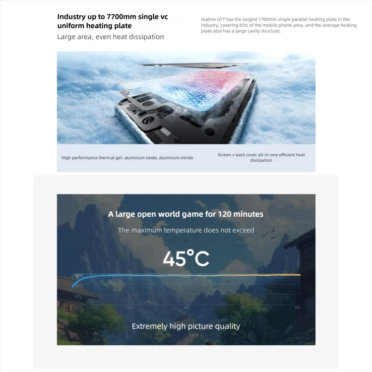 Realme GT7, 12GB+256GB, 6,8 polegadas Android 15 / Realme UI 6.0 MediaTek Dimensity 9400+ Octa Core, NFC, Rede: 5G, Suporta Google Play, 12GB+512GB