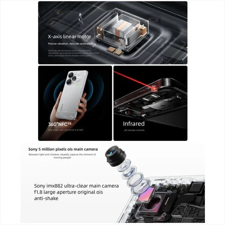 Realme Neo7 Turbo, 12GB+256GB, 6,8 polegadas Android 15 / Realme UI 6.0 MediaTek Dimensity 9400e Octa Core, NFC, Rede: 5G, Suporta Google Play, 12GB+256GB
