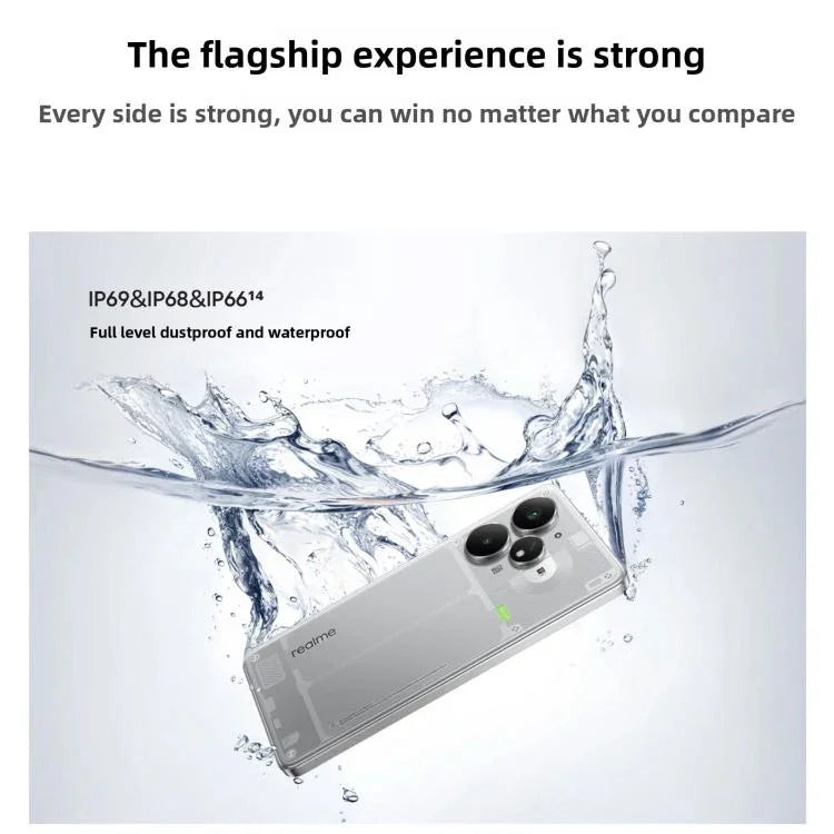 Realme Neo7 Turbo, 12GB+512GB, 6,8 polegadas Android 15 / Realme UI 6.0 MediaTek Dimensity 9400e Octa Core, NFC, Rede: 5G, Suporta Google Play, 12GB+512GB