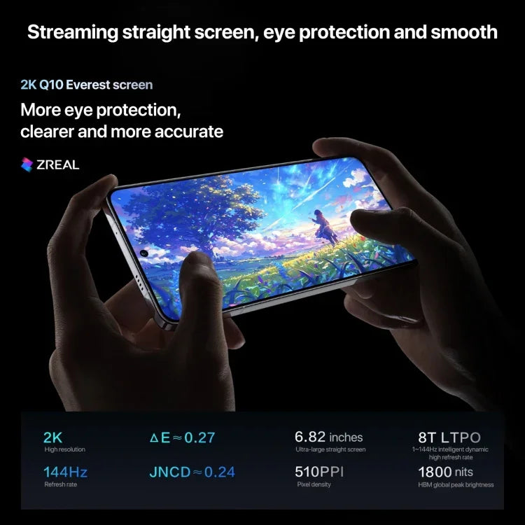 vivo iQOO 13, 16GB+1TB, Face ID / Identificação por Impressão Digital no Ecrã, 6,82 polegadas Android 15 OriginOS 5 Snapdragon 8 Elite Octa Core, OTG, NFC, Rede: 5G, Suporta Google Play, 16GB+1TB