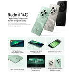 Xiaomi Redmi 14C, 4GB+64GB, 6,67 polegadas Xiaomi HyperOS MediaTek Helio G81-Ultra Octa Core, Rede: 4G, 4GB+64GB