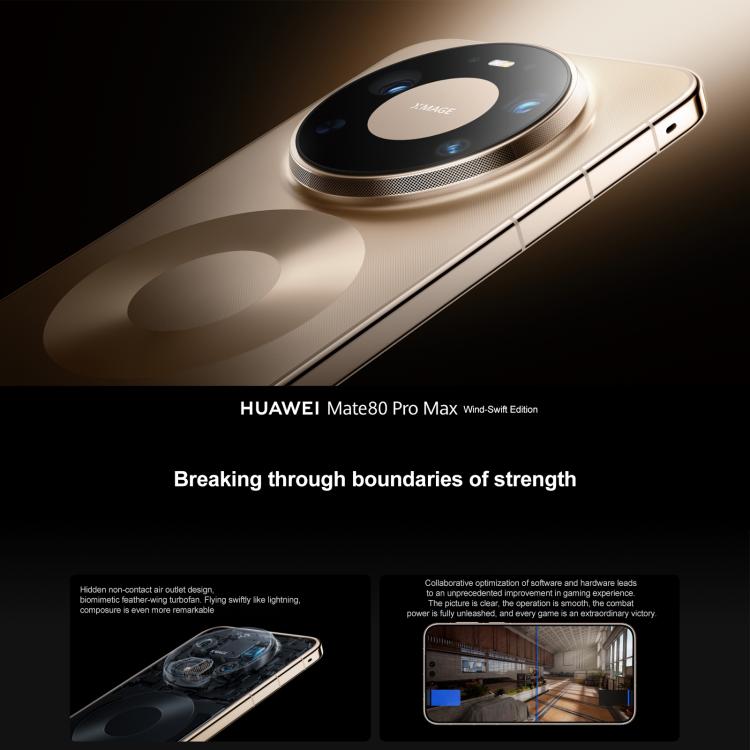 HUAWEI Mate 80 Pro Max Wind, 16GB+512GB, Identificação por Impressão Digital Lateral, Ecrã de 6,9 polegadas HarmonyOS 6.0 Kirin 9030 Pro, NFC, OTG, Sem Suporte ao Google Play, Mate 80 Pro Max Wind, 16GB+512GB, Mate 80 Pro Max Wind, 16GB+1TB