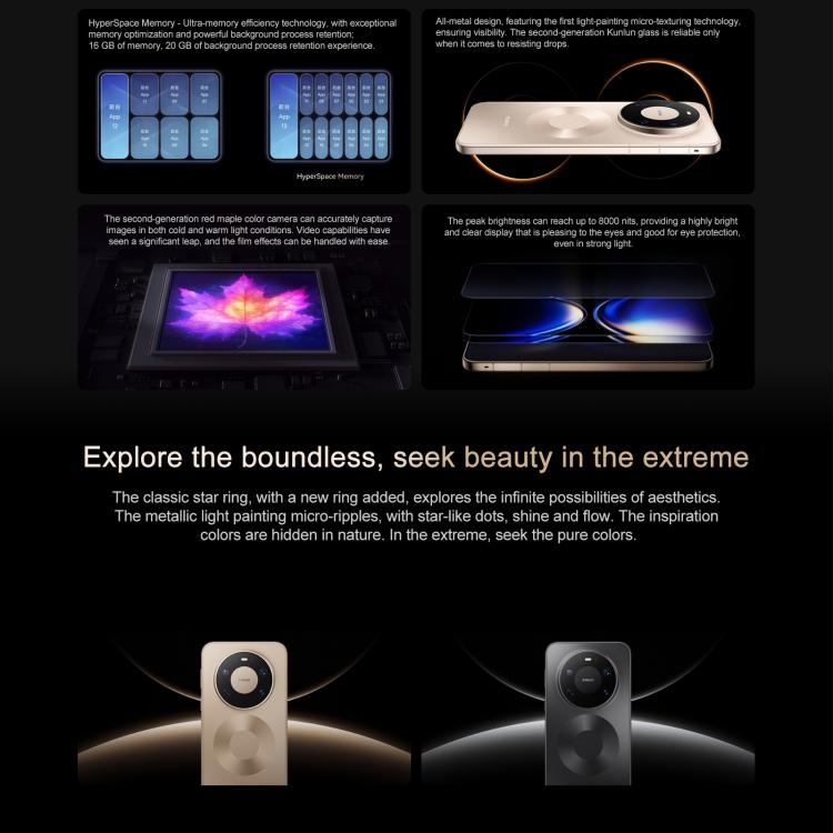 HUAWEI Mate 80 Pro Max Wind, 16GB+512GB, Identificação por Impressão Digital Lateral, Ecrã de 6,9 polegadas HarmonyOS 6.0 Kirin 9030 Pro, NFC, OTG, Sem Suporte ao Google Play, Mate 80 Pro Max Wind, 16GB+512GB, Mate 80 Pro Max Wind, 16GB+1TB