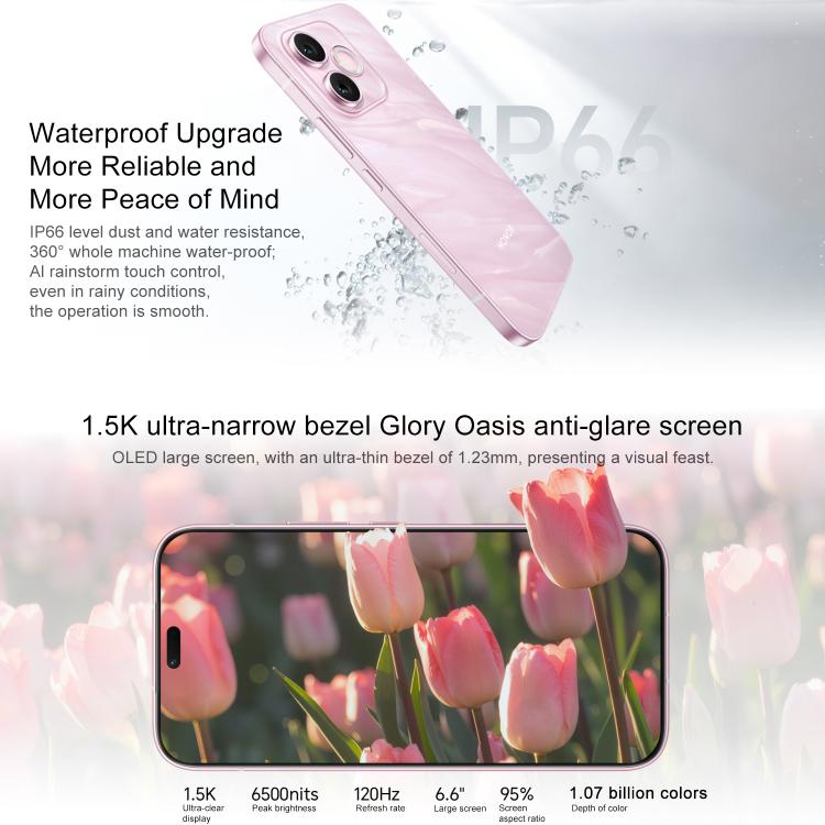 Honor X80i, 8GB+128GB, In-screen Fingerprint, 6.6 inch MagicOS 10.0 Android 16.0 Dimensity 6500 Elite Octa Core, Network: 5G, OTG, NFC, 8GB+128GB