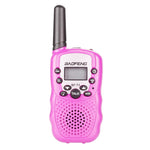 2 PCS BaoFeng BF-T3 1W Rádio de Banda Única para Crianças Walkie Talkie Portátil com Função de Monitorização, Ficha EU, BF-T3 Ficha EU