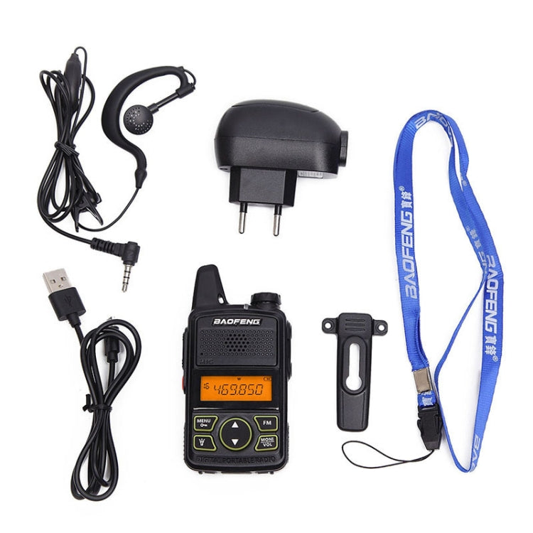 BaoFeng BF-T1 Rádio de Banda Única Walkie Talkie Portátil, Ficha US, BF-T1 Ficha US