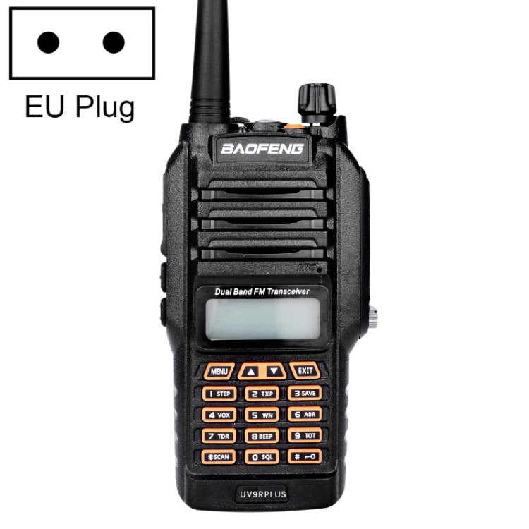 BaoFeng BF-UV9R Plus 10W Rádio Portátil Impermeável de Banda Dupla com Antena Walkie Talkie, Ficha EU, BF-UV9Rplus Ficha EU