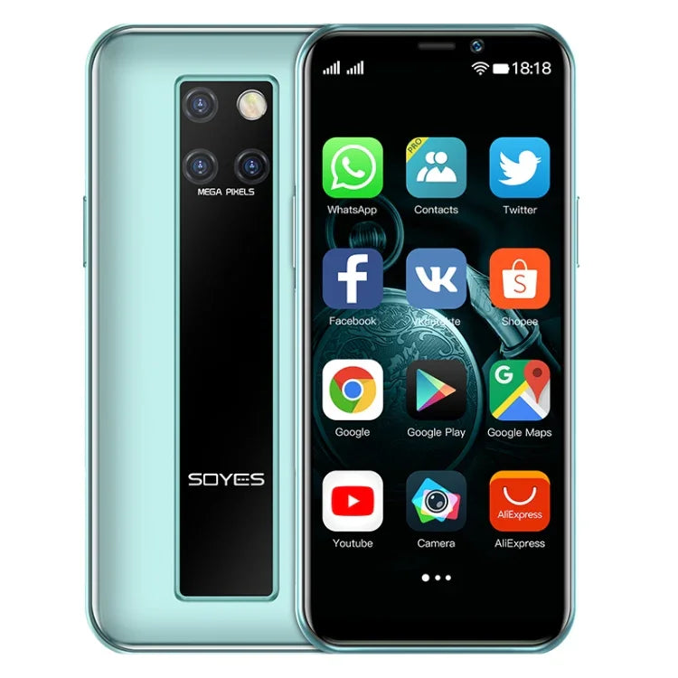 Identificação Facial, Android 9.0 de 3.46 polegadas MTK6739CW Quad Core até 1.28GHz, Dual SIM, Bluetooth, WiFi, GPS, Rede: 4G, 3GB+64GB