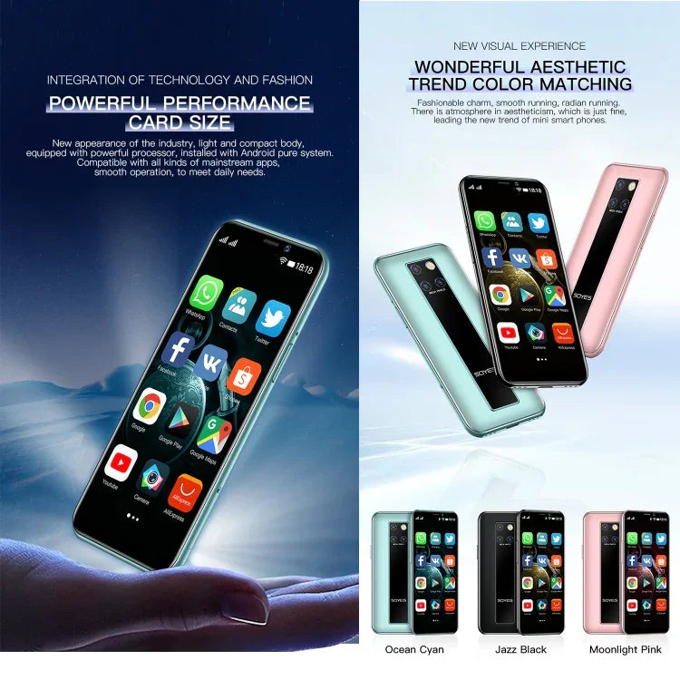 Identificação Facial, Android 9.0 de 3.46 polegadas MTK6739CW Quad Core até 1.28GHz, Dual SIM, Bluetooth, WiFi, GPS, Rede: 4G, 3GB+64GB