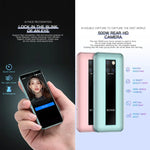 Identificação Facial, Android 9.0 de 3.46 polegadas MTK6739CW Quad Core até 1.28GHz, Dual SIM, Bluetooth, WiFi, GPS, Rede: 4G, 3GB+64GB
