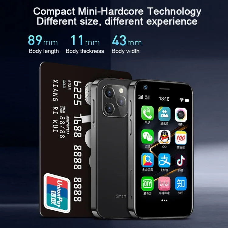 SOYES XS12, 3GB+32GB, 3.0 polegadas Android 9.0 MTK6737M Quad Core até 1.1GHz, Bluetooth, WiFi, FM, Rede: 4G, Dual SIM, 3GB+32GB