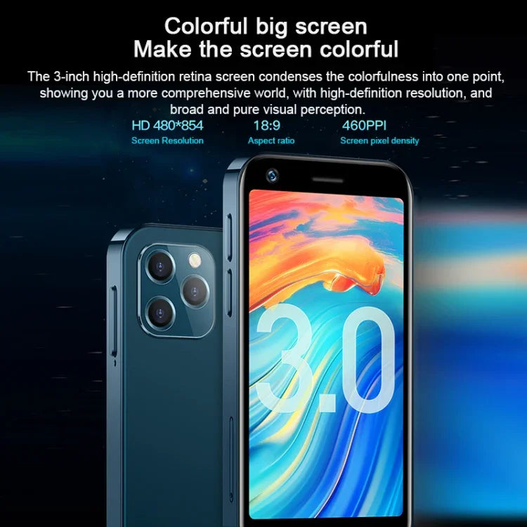 SOYES XS12, 3GB+32GB, 3.0 polegadas Android 9.0 MTK6737M Quad Core até 1.1GHz, Bluetooth, WiFi, FM, Rede: 4G, Dual SIM, 3GB+32GB