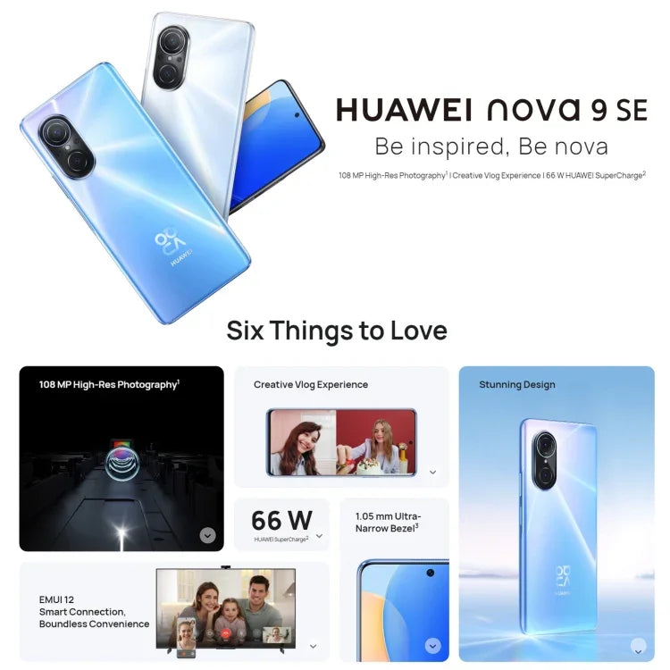 Quatro Câmaras Traseiras, Identificação de Impressão Digital Lateral, 6.78 polegadas HarmonyOS 2.0.1 Qualcomm Snapdragon 680 Octa Core até 2.4GHz, Rede: 4G, OTG, Não Suporta Google Play, 8GB+128GB
