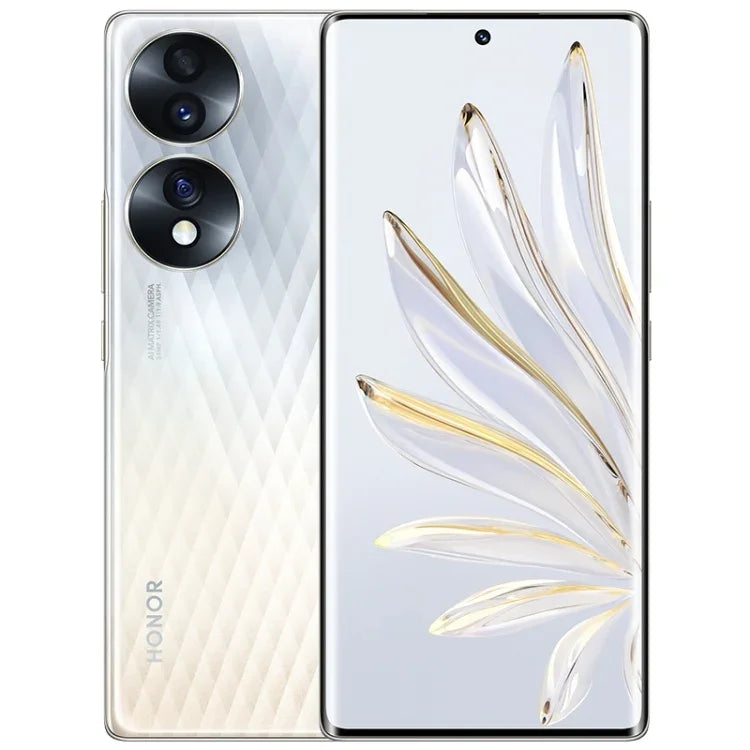 Três Câmaras Traseiras, Identificação de Impressão Digital no Ecrã, 6.67 polegadas Magic UI 6.1 Qualcomm Snapdragon 778G Plus Octa Core até 2.5GHz, Rede: 5G, OTG, NFC, Não Suporta Google Play, Honor 70 5G 12GB+512GB