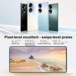 Três Câmaras Traseiras, Identificação de Impressão Digital no Ecrã, 6.67 polegadas Magic UI 6.1 Qualcomm Snapdragon 778G Plus Octa Core até 2.5GHz, Rede: 5G, OTG, NFC, Não Suporta Google Play, Honor 70 5G 12GB+512GB