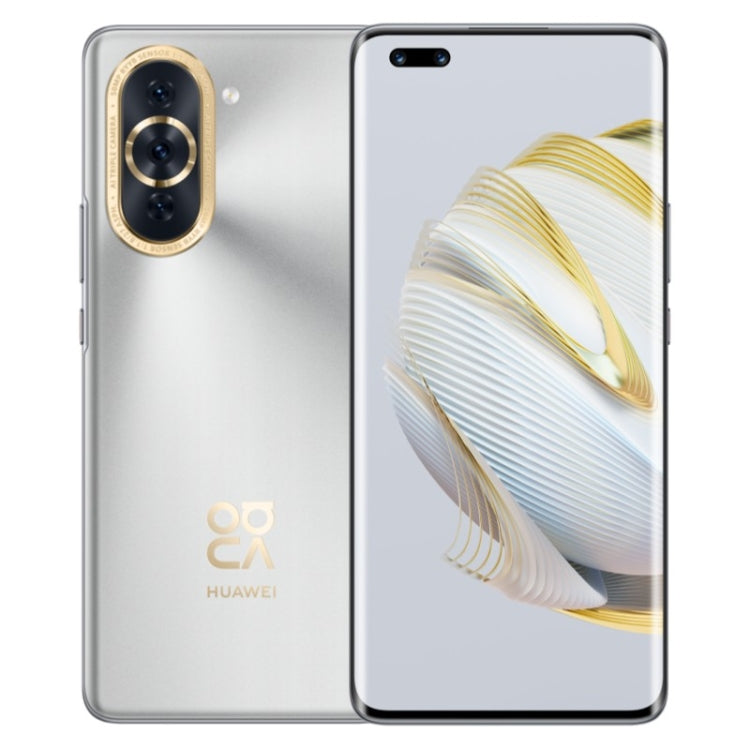 Três Câmaras Traseiras + Duas Câmaras Frontais, Identificação de Impressão Digital no Ecrã, 6.78 polegadas HarmonyOS 2 Qualcomm Snapdragon 778G 4G Octa Core até 2.42GHz, Rede: 4G, OTG, NFC, Não Suporta Google Play, nova 10 Pro 4G 256GB
