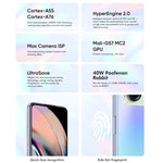 Duas Câmaras Traseiras, Identificação de Impressão Digital Lateral, Bateria de 5000mAh, 6.58 polegadas Realme UI 3.0 / Android 12 MediaTek Dimensity 810 Octa Core até 2.4GHz, Rede: 5G, Suporte Google Play, 12GB+256GB