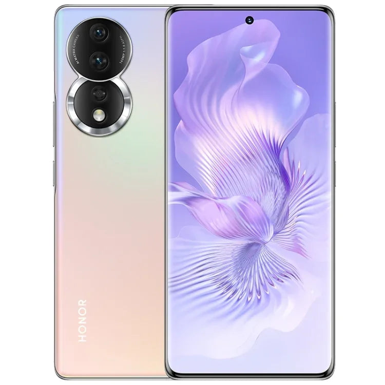 Câmaras Triplas Traseiras, Identificação por Impressão Digital no Ecrã, 6,67 polegadas Magic UI 7.0 Qualcomm Snapdragon 782G Octa Core até 2,7GHz, Rede: 5G, OTG, NFC, Não Suporta Google Play, Honor 80 5G, 8GB+256GB