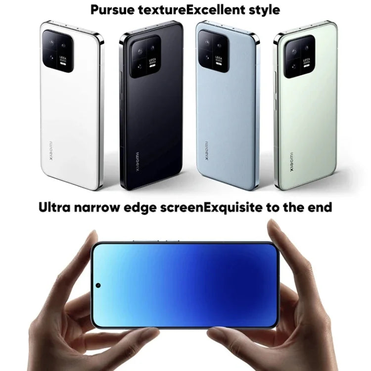 Câmaras Triplas Traseiras, Identificação por Impressão Digital no Ecrã de 6,36 polegadas MIUI 14 Qualcomm Snapdragon 8 Gen 2 Octa Core até 3,2GHz, Rede: 5G, NFC, Função de Carregamento Sem Fios, Xiaomi 13 12GB+256GB