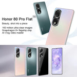 Câmaras Triplas Traseiras, Identificação por Impressão Digital no Ecrã, 6,67 polegadas Magic UI 7.0 Qualcomm Snapdragon 8+ Gen1 Octa Core até 3,0GHz, Rede: 5G, OTG, NFC, Não Suporta Google Play, Honor 80 Pro Flat 5G, 12GB+256GB