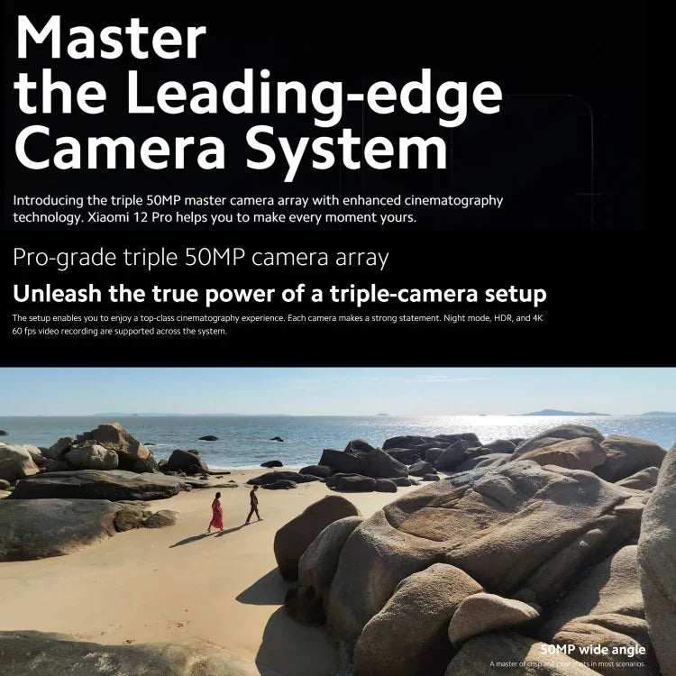 Câmaras Triplas Traseiras, Face ID e Identificação por Impressão Digital no Ecrã, Bateria de 4600mAh, 6,73 polegadas MIUI 13 / Android 12 Snapdragon 8 Gen 1 Octa Core até 3,0GHz, Rede: 5G, NFC, Xiaomi 12 Pro Versão Global UE