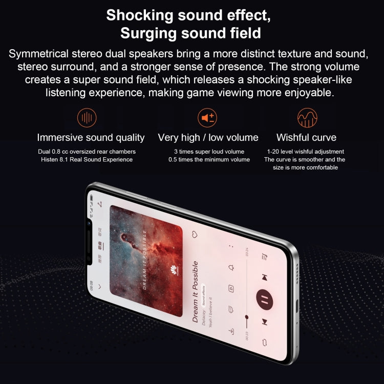 Câmaras Duplas Traseiras, Identificação por Impressão Digital Lateral, Bateria de 7000mAh, 6,95 polegadas HarmonyOS 3.0 Qualcomm Snapdragon 680 Octa Core 2,4GHz, Rede: 4G, OTG, NFC, Não Suporta Google Play, 256GB Prateado, 256GB Preto, 256GB Verde