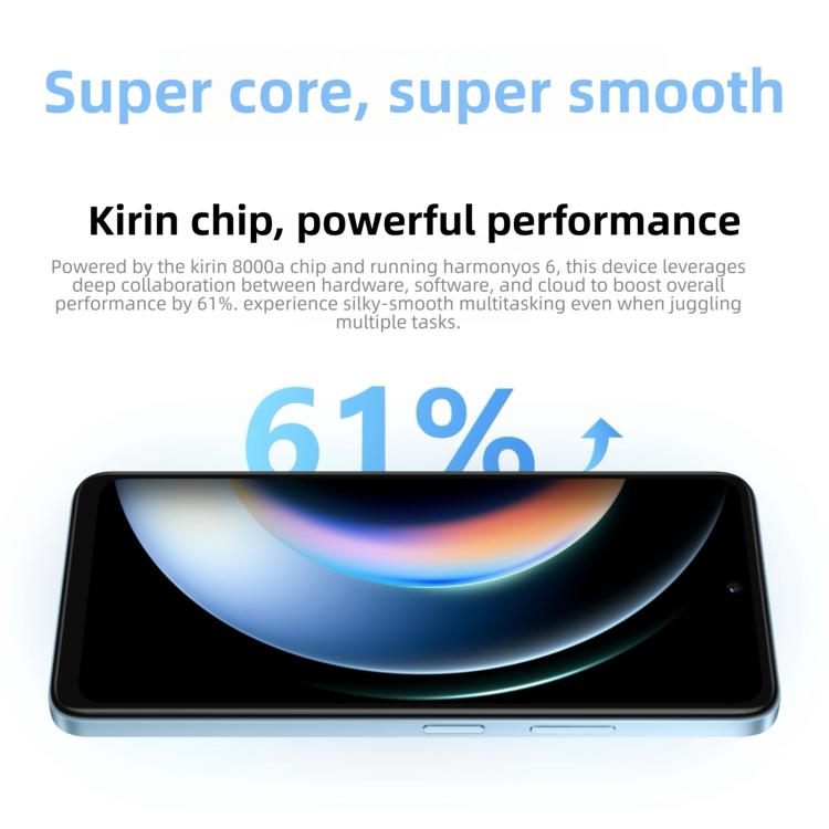 HUAWEI Enjoy 90, 8GB+128GB, Leitor de Impressões Digitais Lateral, 6,67 polegadas HarmonyOS 6.0 Kirin 8000A, OTG, Não Suporta Google Play, 8GB+128GB