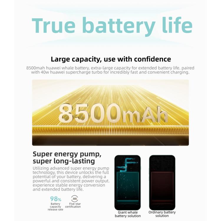 HUAWEI Enjoy 90 Pro Max, 8GB+256GB, sensor de impressão digital lateral, 6,84 polegadas HarmonyOS 6.0 Kirin 8000, OTG, não suporta Google Play, 8GB+256GB