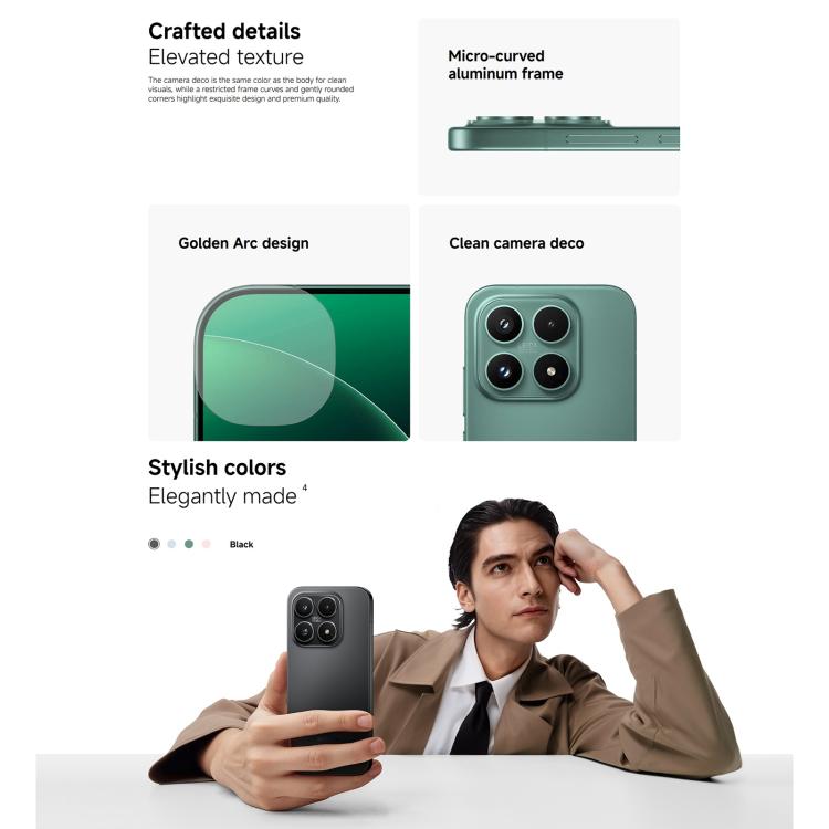 Xiaomi 17 Global, 12GB+256GB, Impressão digital ultrassónica, 6,3 polegadas Xiaomi HyperOS 3 Snapdragon 8 Elite Gen 5 Octa Core, NFC, Rede: 5G, 12GB+256GB