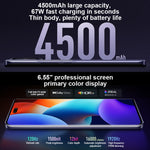 Três câmaras traseiras + duas câmaras frontais, identificação por impressão digital no ecrã, bateria de 4500mAh, 6,55 polegadas MIUI 14 Dimensity 8200-Ultra Octa Core 4nm até 3,1GHz, Rede: 5G, NFC, 16GB+1TB