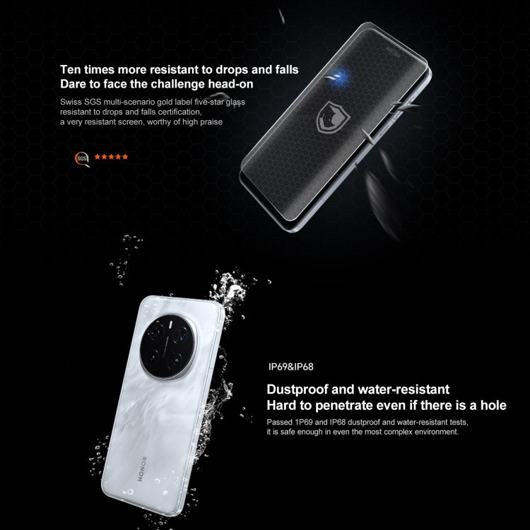 Honor Magic7 Pro, 16GB+512GB, impressão digital no ecrã, ecrã de 6.8 polegadas MagicOS 9.0 / Android 15 Snapdragon 8 Elite 3nm Octa Core, rede: 5G, NFC, OTG, não suporta Google Play, 16GB+512GB