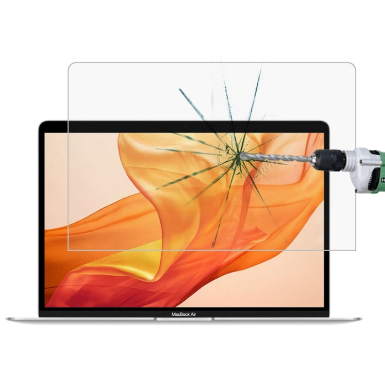 Filme de Vidro Temperado à Prova de Explosão com Dureza de Superfície 9H 0,26mm para MacBook Air 13,3 (2018)