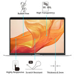 Filme de Vidro Temperado à Prova de Explosão com Dureza de Superfície 9H 0,26mm para MacBook Air 13,3 (2018)