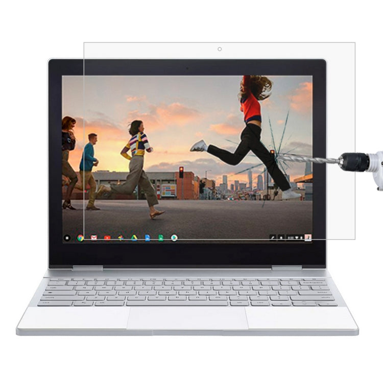 Película de vidro temperado de ecrã completo com dureza de superfície 9H 0,4mm para Google Pixelbook 12,3 polegadas, para Google Pixelbook 12,3 polegadas