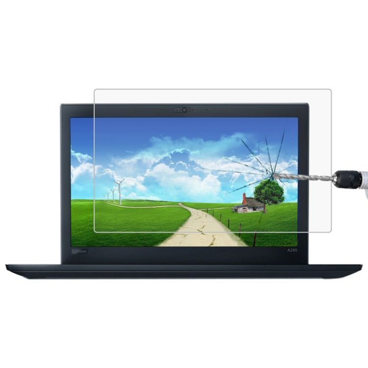 Película de vidro temperado de ecrã completo com dureza de superfície 9H 0,4mm para Lenovo ThinkPad A285 12,5 polegadas, Lenovo A285