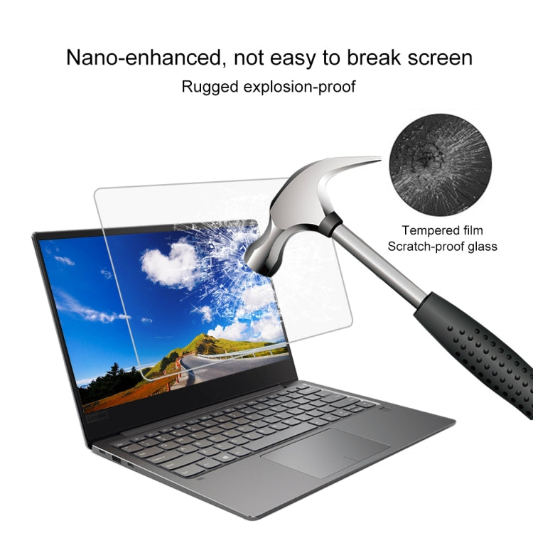 Película de vidro temperado de ecrã completo com dureza de superfície 9H 0,4mm para Lenovo Ideapad 720S 13,3 polegadas, Lenovo 720S