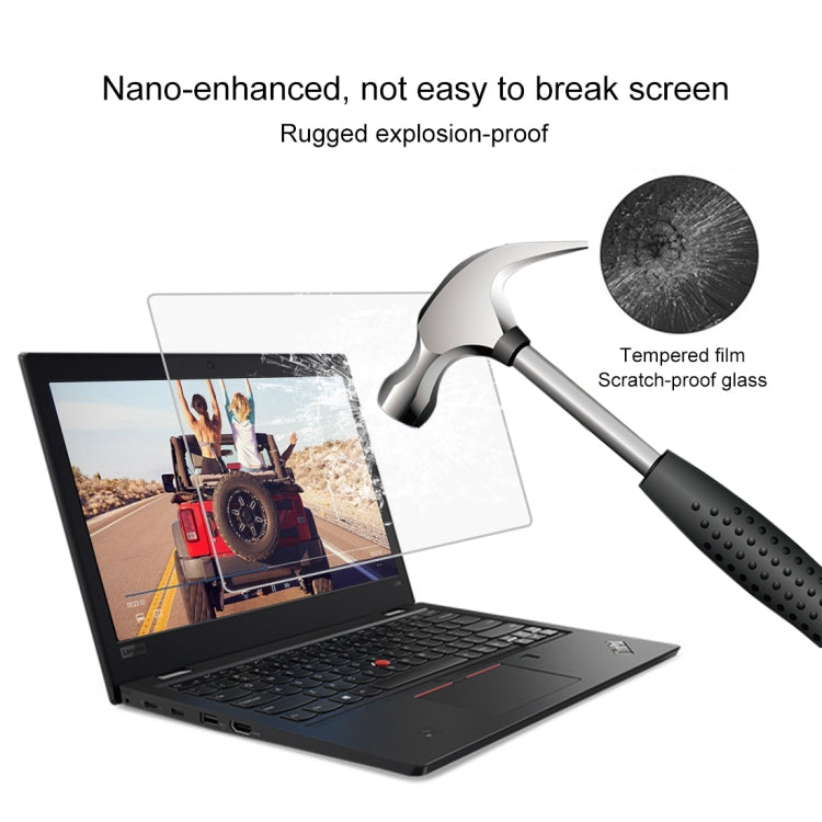 Película de Vidro Temperado de Dureza de Superfície 9H 0,4mm para Ecrã Completo Lenovo ThinkPad L380 13,3 polegadas, Lenovo L380