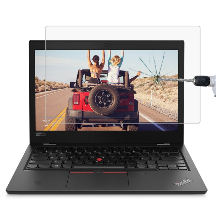 Película de vidro temperado de ecrã completo com dureza de superfície 9H 0,4mm para Lenovo ThinkPad L380 Yoga 13,3 polegadas, L380 Yoga