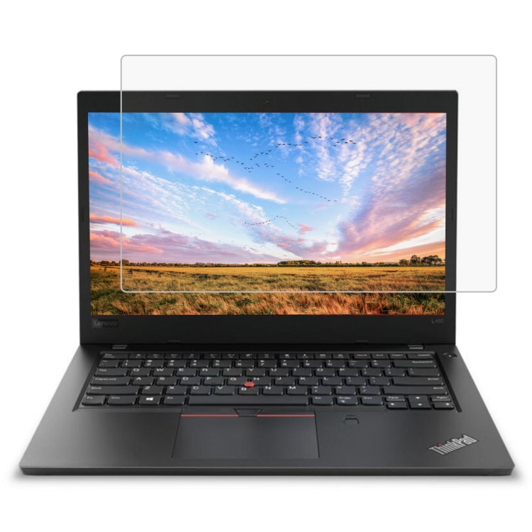 Película de vidro temperado de ecrã completo com dureza de superfície 9H 0,4mm para Lenovo ThinkPad L480 14 polegadas, Lenovo L480