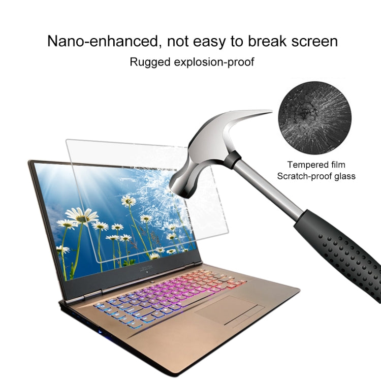 Película de vidro temperado de ecrã completo com dureza de superfície 9H para Lenovo Y7000P 15,6 polegadas, Lenovo Y7000P