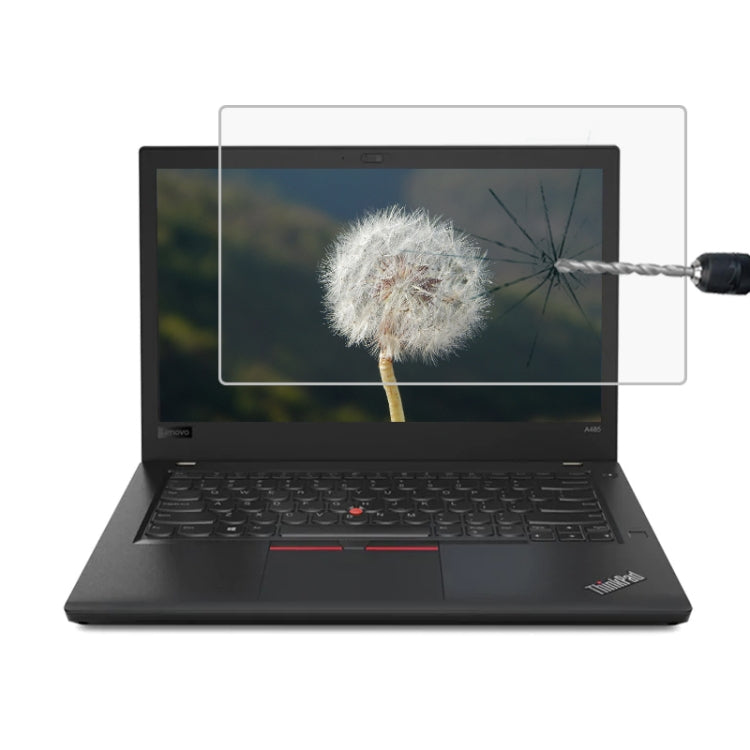 Película de vidro temperado de ecrã completo com dureza de superfície 9H 0,4mm para Lenovo ThinkPad A485 14 polegadas, Lenovo A485