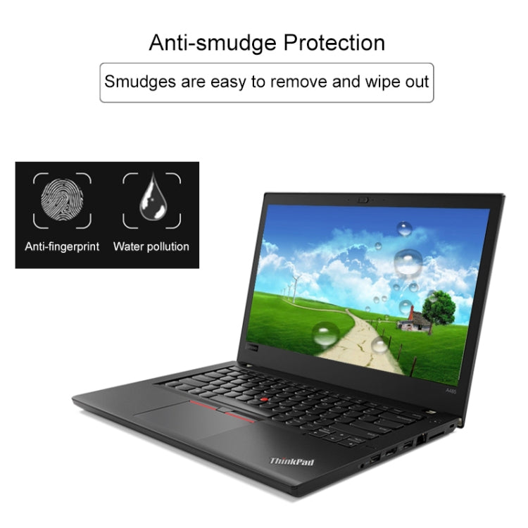 Película de vidro temperado de ecrã completo com dureza de superfície 9H 0,4mm para Lenovo ThinkPad A485 14 polegadas, Lenovo A485